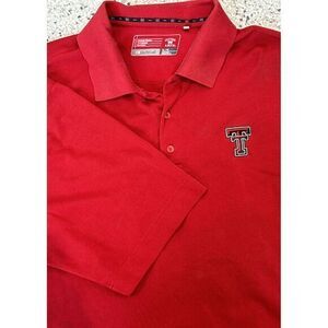 Texas Tech Red Raiders Red Short Sleeve Golf Polo Shirt By Cutter & Buck Size XL